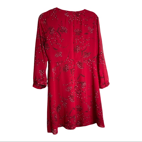 MADEWELL Hazelwood Wrap-Front Mini Dress Windswept Floral sz 6 Read description - Picture 4 of 8